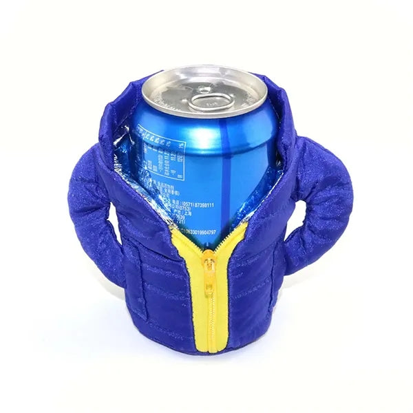 Beer Coat Puffy Insulated Can Cooler