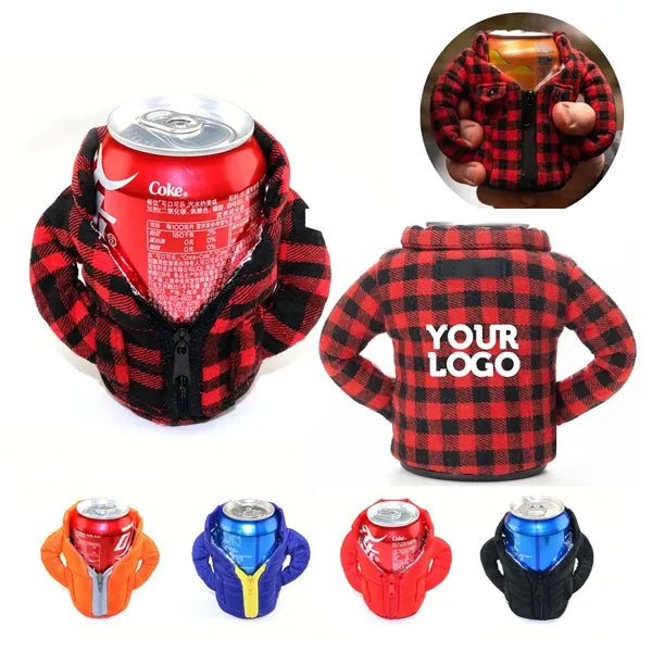 Beer Coat Puffy Insulated Can Cooler