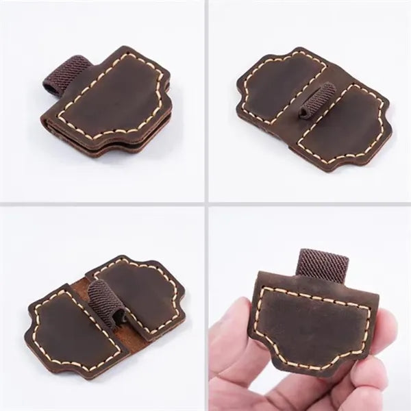 Leather Bookmark w/ Pen Holder