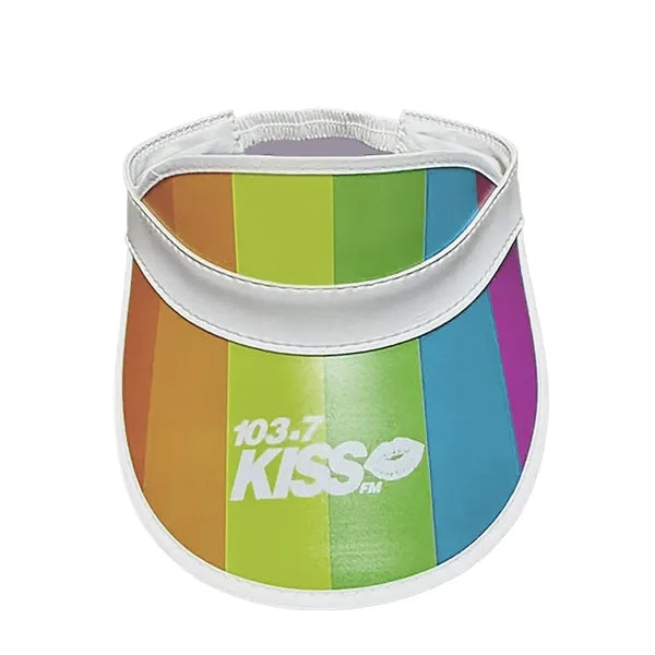 PVC Rainbow Sun Visor