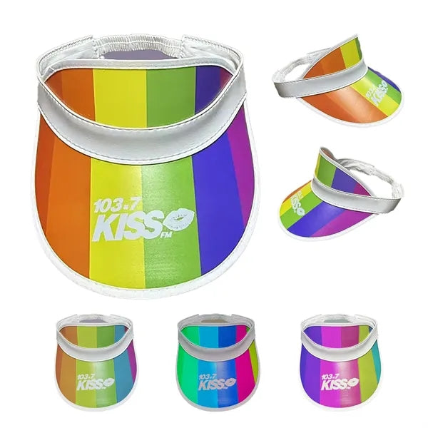 PVC Rainbow Sun Visor