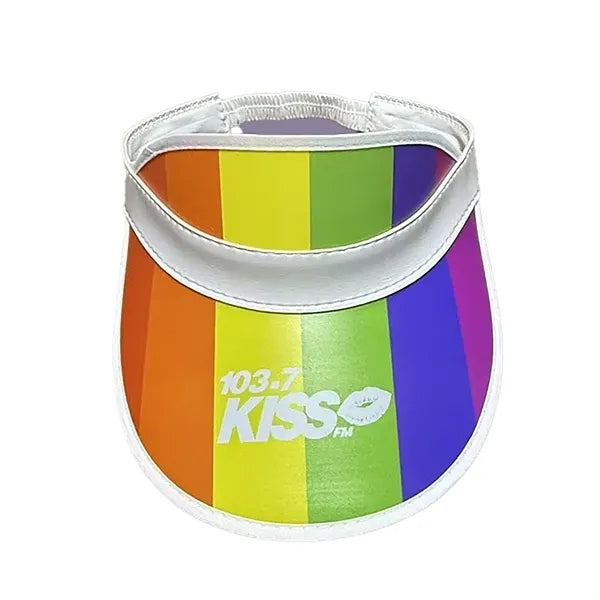 PVC Rainbow Sun Visor