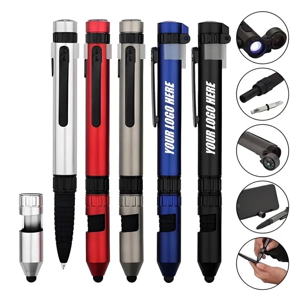 6 in 1 Pen W/ LED Light
