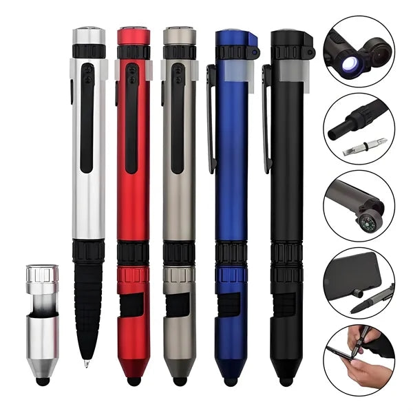 6 in 1 Pen W/ LED Light