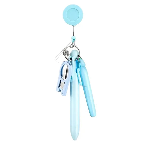 Retractable Nurse Pen Keychain Set