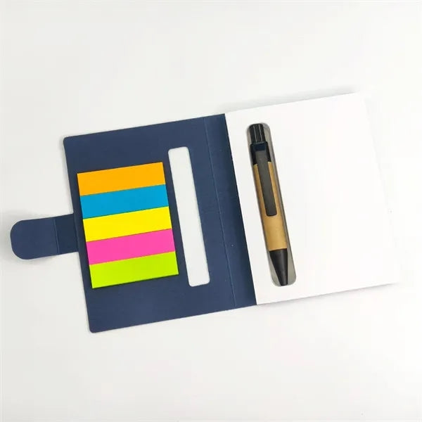 Colorful Eco-Friendly Notepad w/ Pen