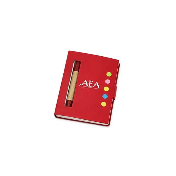 Colorful Eco-Friendly Notepad w/ Pen