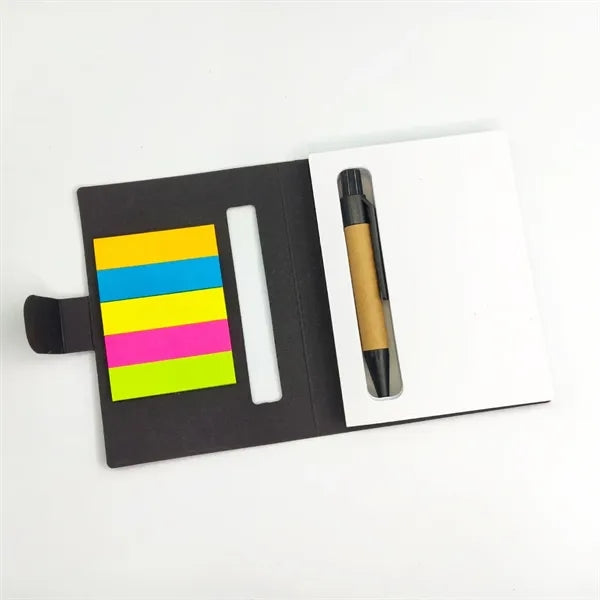 Colorful Eco-Friendly Notepad w/ Pen
