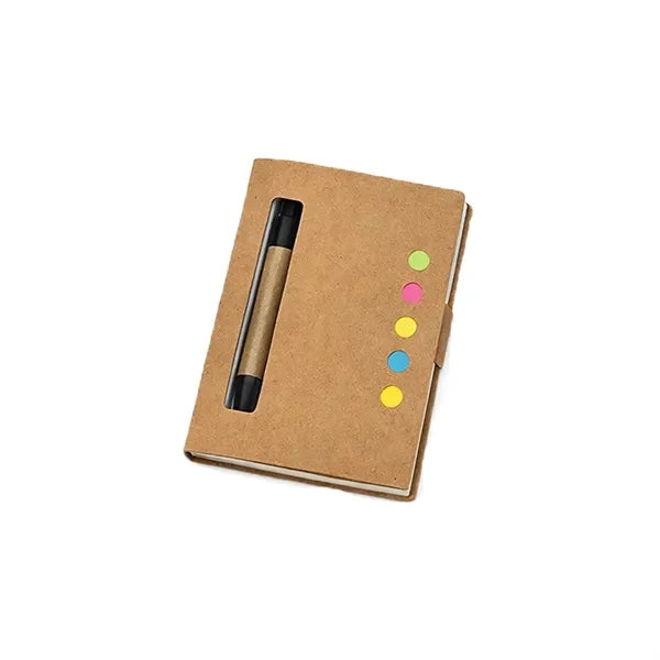 Colorful Eco-Friendly Notepad w/ Pen