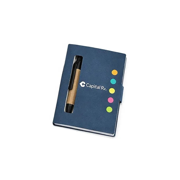 Colorful Eco-Friendly Notepad w/ Pen
