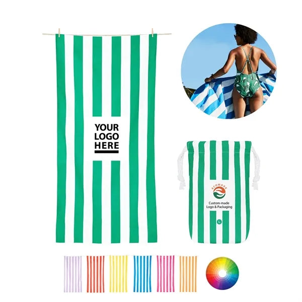 Beach Towel w/ Drawstring Bag