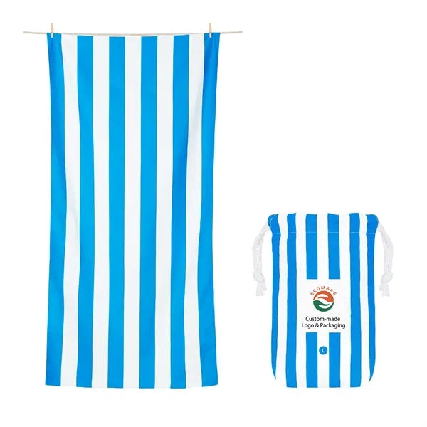 Beach Towel w/ Drawstring Bag