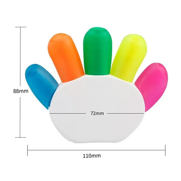 Palm Shaped 5 in 1 Highlighter
