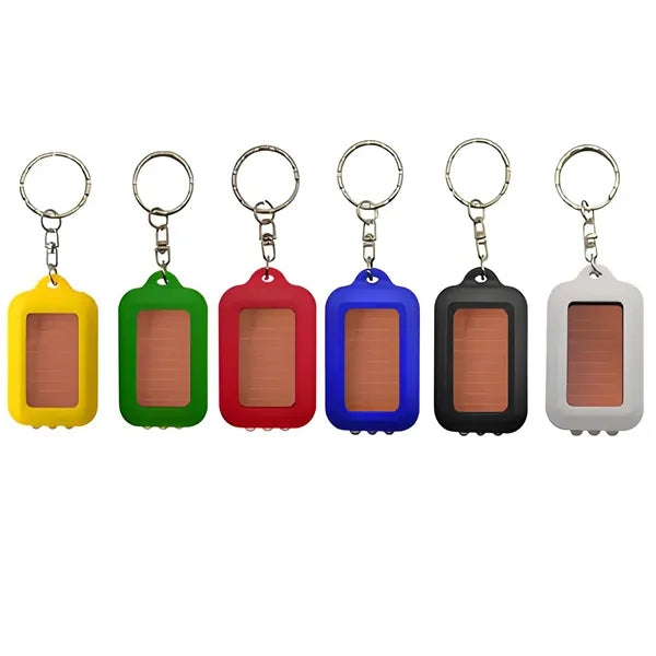 Mini Solar Flashlight Keychain