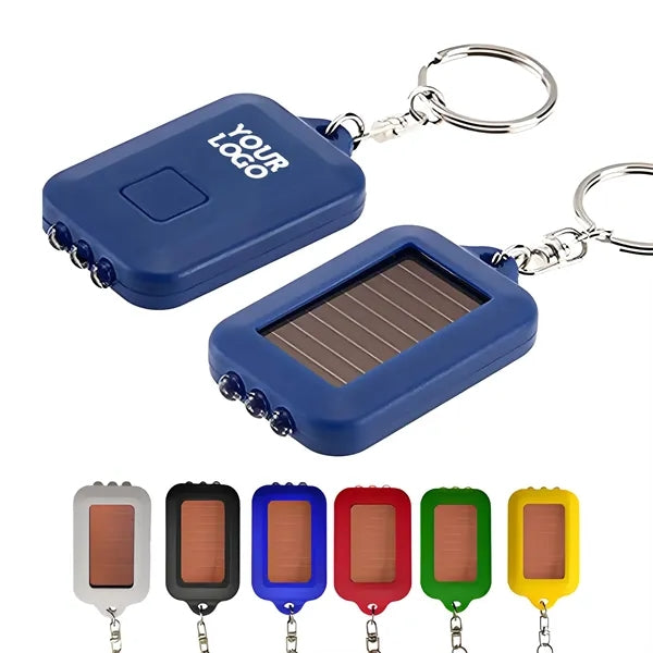 Mini Solar Flashlight Keychain