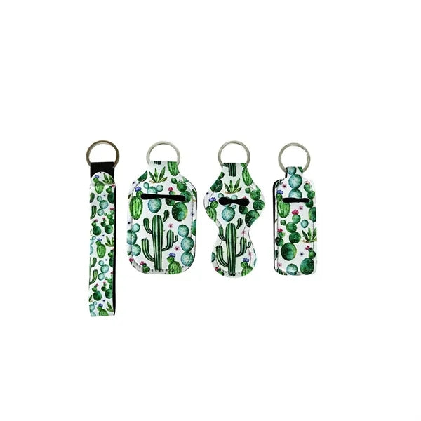 Pink Ribbon Keychain Set