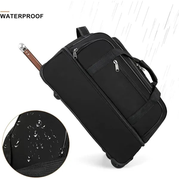 Large Expandable Rolling Suitcase Waterproof Travel Luggage