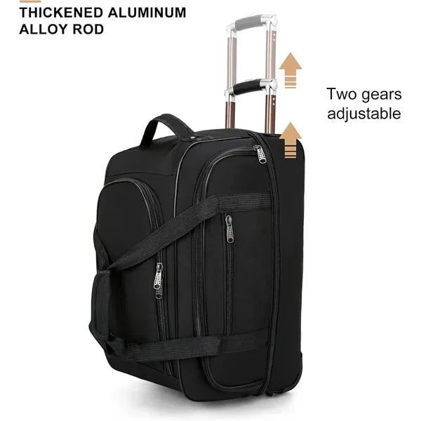 Large Expandable Rolling Suitcase Waterproof Travel Luggage