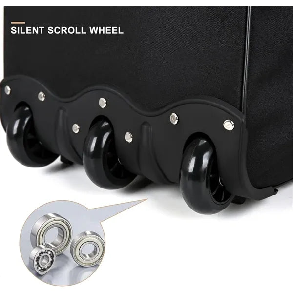 Large Expandable Rolling Suitcase Waterproof Travel Luggage