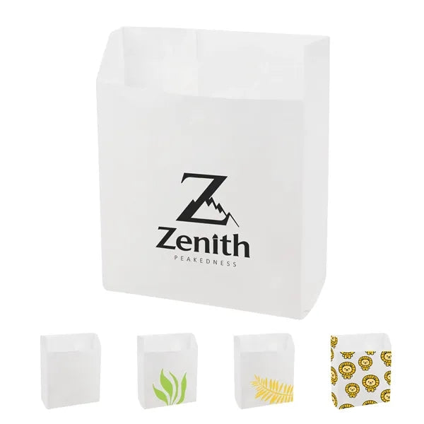 Oil Proof Paper Sandwich Bag Pastry Bags 4.3"x1.5"x5.9"
