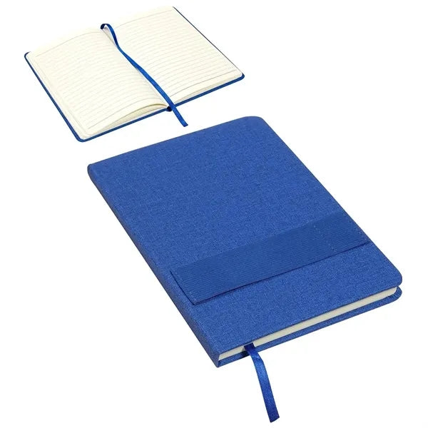 Textured Journal With Phone + Pen Holder