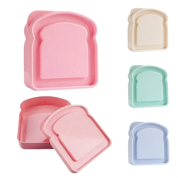 Wheat Straw Toast-Shaped Sandwich Box