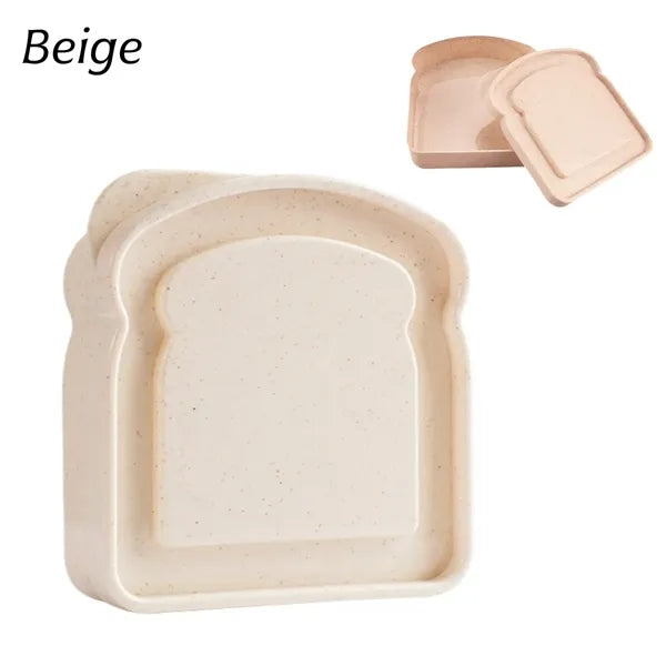Wheat Straw Toast-Shaped Sandwich Box
