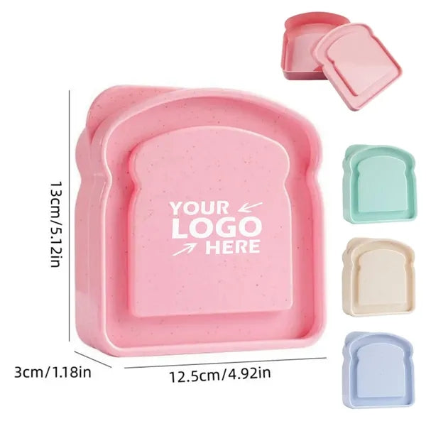Wheat Straw Toast-Shaped Sandwich Box
