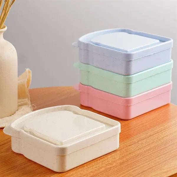 Wheat Straw Toast-Shaped Sandwich Box