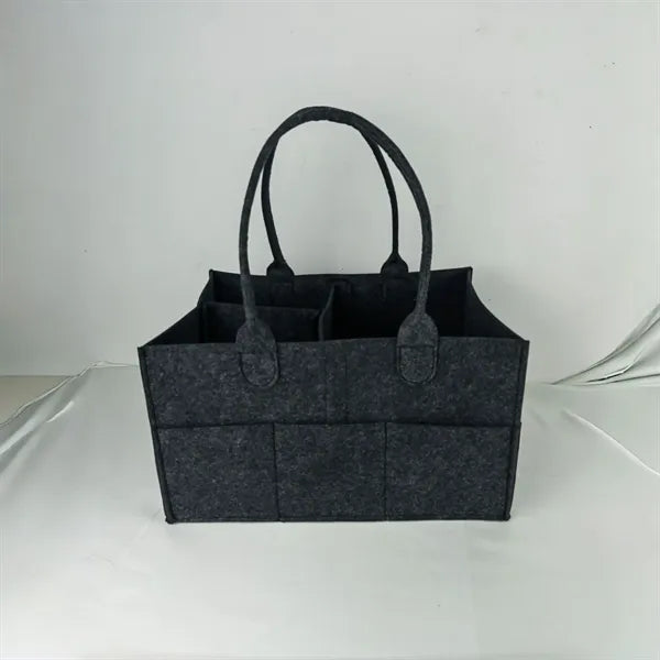 Felt Baby Diaper Caddy Storage Organizer Bin