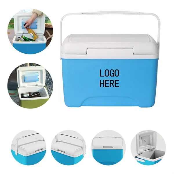 Portable 8L Cooler Insulated Ice Chest with Carry Handle