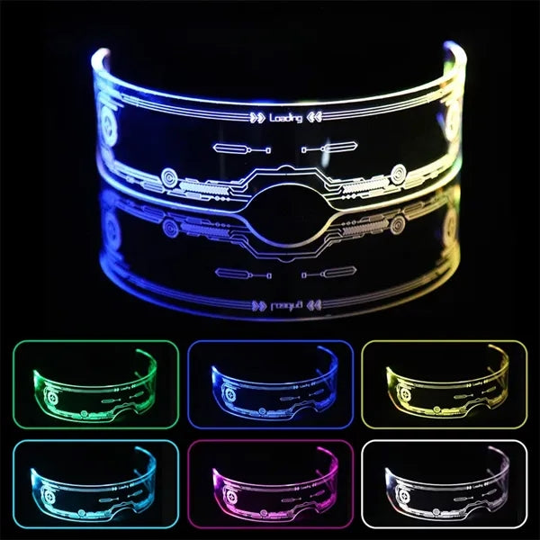 Light Up LED Visor Glasses W/ Color Changing for Rave Party