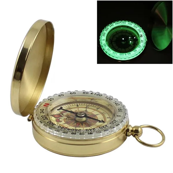 Classic Pocket Style Camping Copper Compass