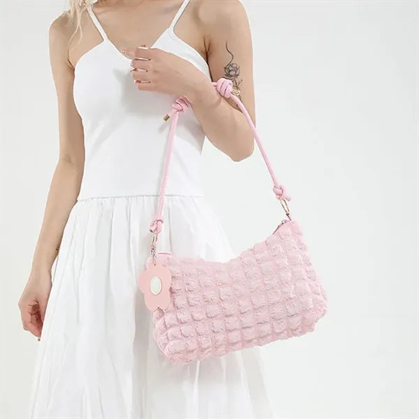 Pleated Cloud Tote Bag Lightweight Women Shoulder Handbag