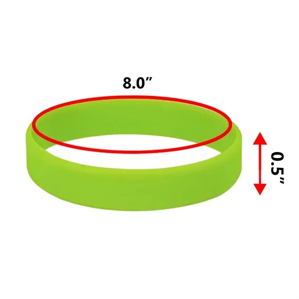 1/2" Classic Multi-Color Silicone Rubber Wristbands