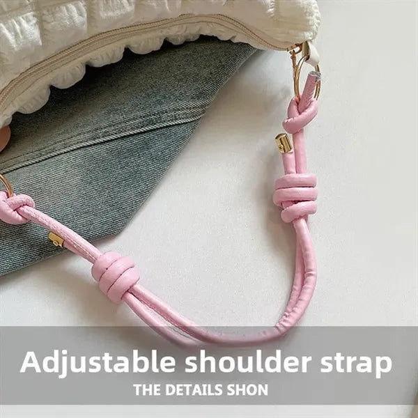 Pleated Cloud Tote Bag Lightweight Women Shoulder Handbag