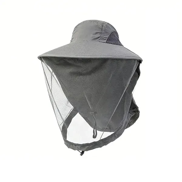 Outdoor Mesh Sun Hat With Face Shield