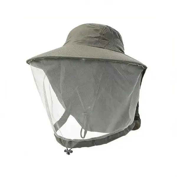 Outdoor Mesh Sun Hat With Face Shield