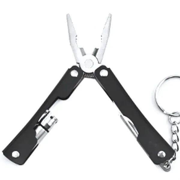 Mini Plier Keychain With Flashlight