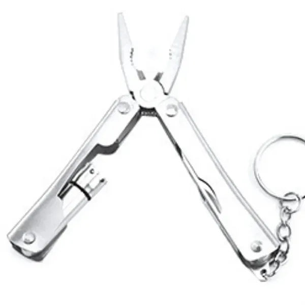 Mini Plier Keychain With Flashlight