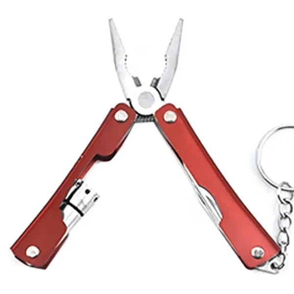 Mini Plier Keychain With Flashlight
