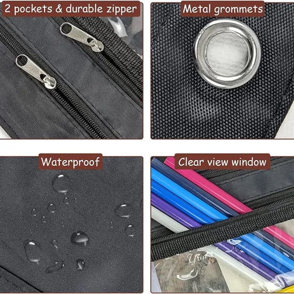 Large Capacity Pencil Pouch for 3 Ring Binder
