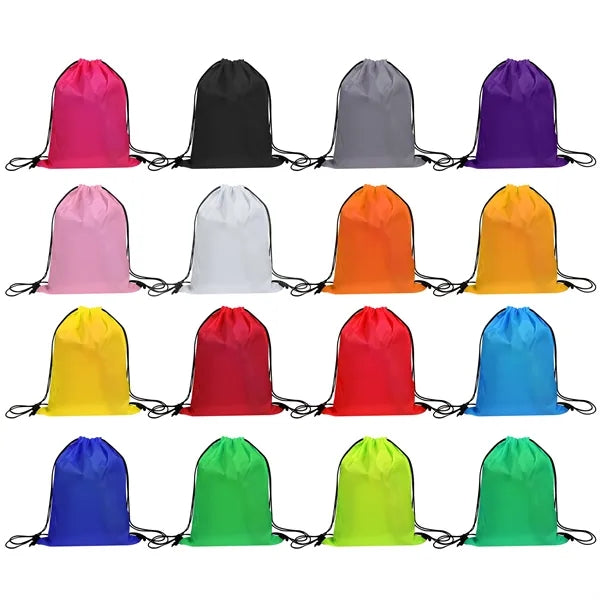 Large Sport Polyester Drawstring Backpack 16.5"x13.4"
