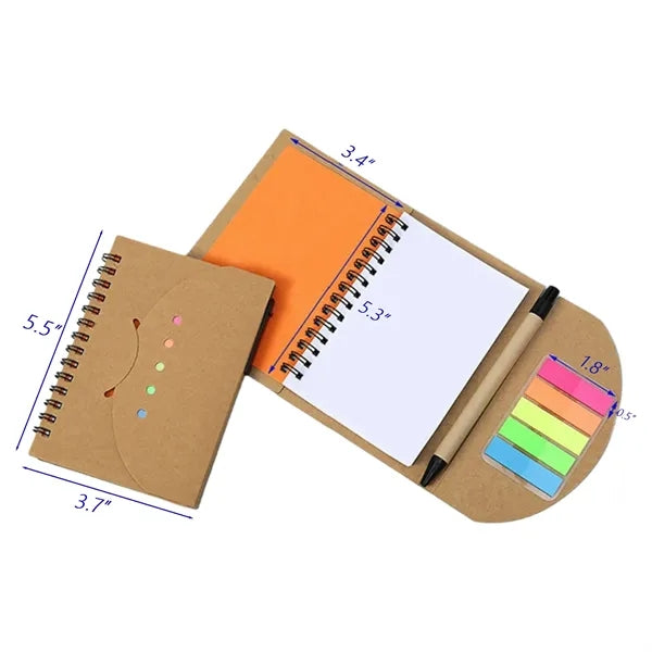 Notebook with Page Marker Memo Book