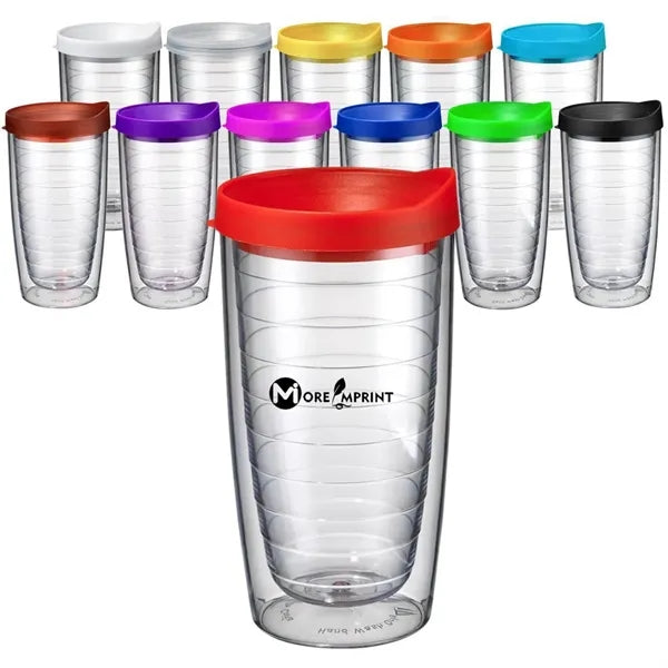 16oz Double Wall PS Plastic Travel Tumbler
