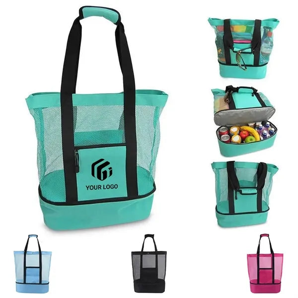 Waterproof Sandproof Beach Tote Bag with Cooler Compartment