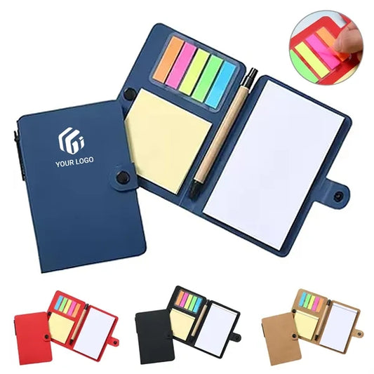 Office school gift index tabs sticky notes notebook with pen