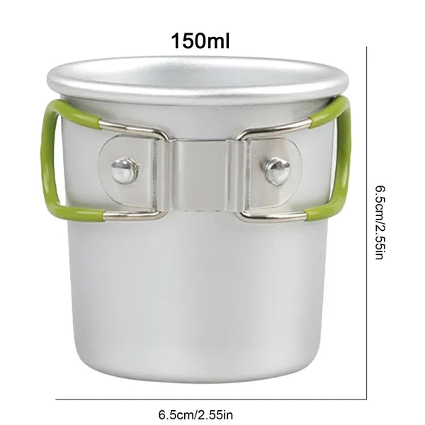 Outdoor Camping Folding Aluminum Cup