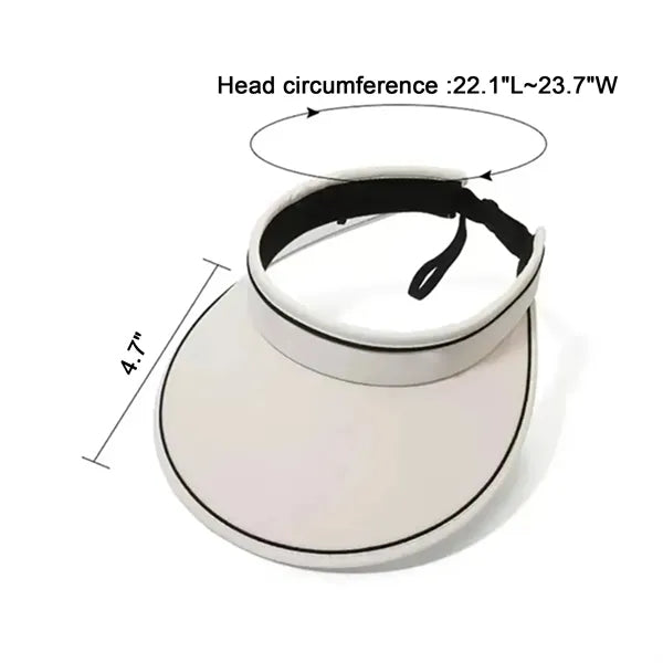 Foldable Wide Brim Womens Sun Visor Hats