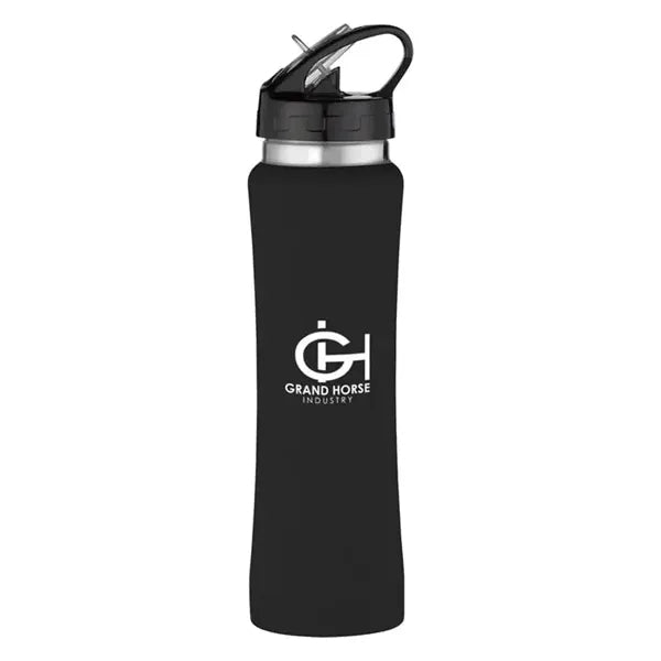 25 oz. Rubberized Vacuum Insulated Stainless Steel Water Bot